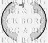 BORG & BECK BBS6122 Brake Shoe Set